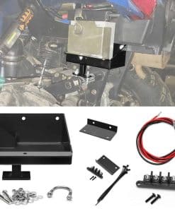 Kit de reubicación de batería negra de aluminio Canitu, kit
