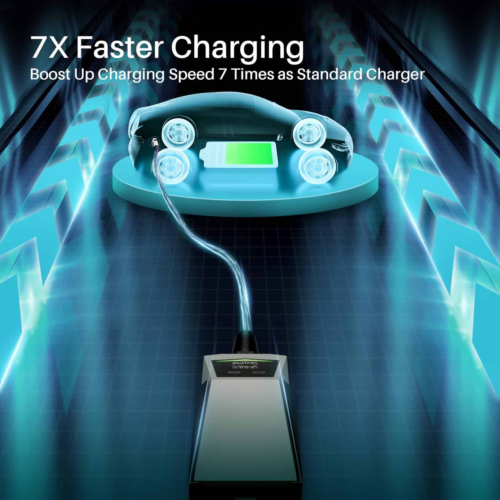 Cargador para vehículo eléctrico MUSTART 40 Amp, Carga - Imagen 6