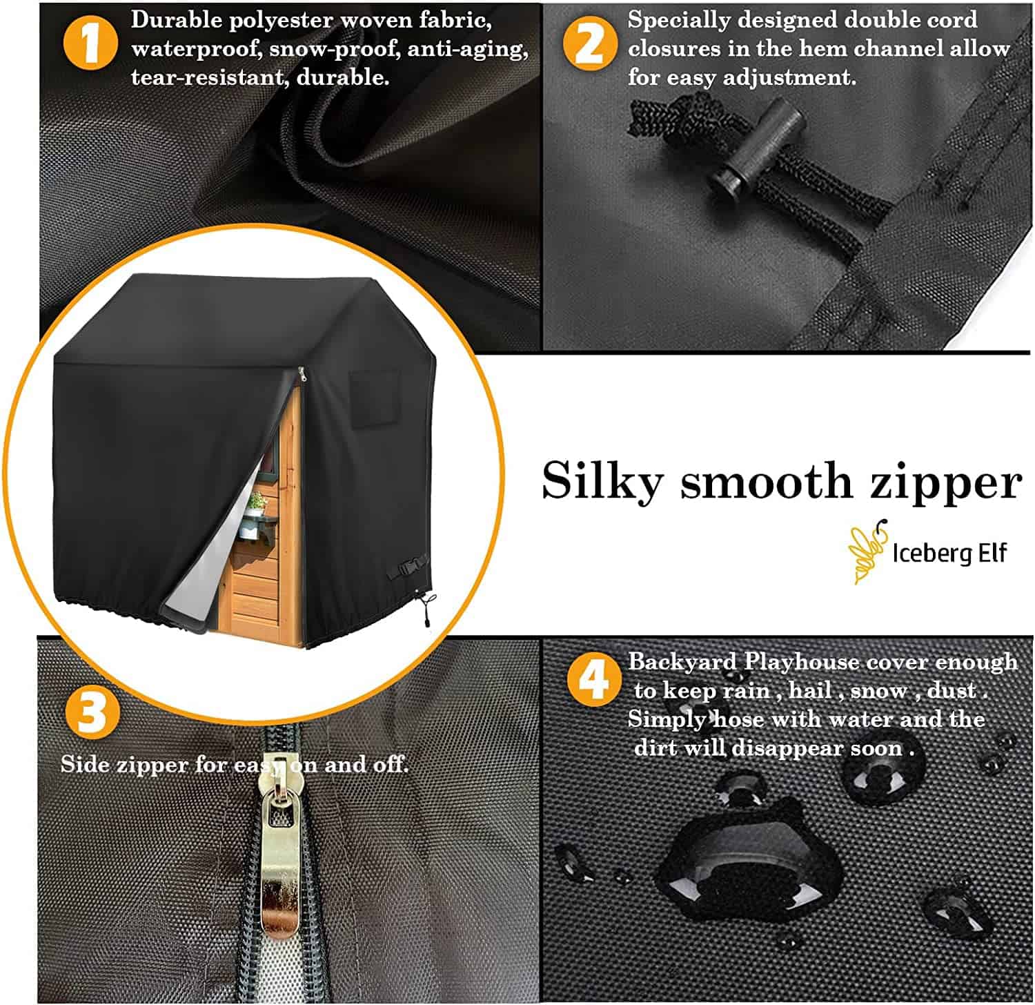 Cubierta de casa de juegos Iceberg Elf, Cubiertas de madera - Imagen 4