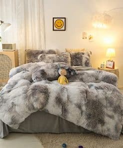 Juego de Funda de Edredón de Peluche Esponjoso Jameswish