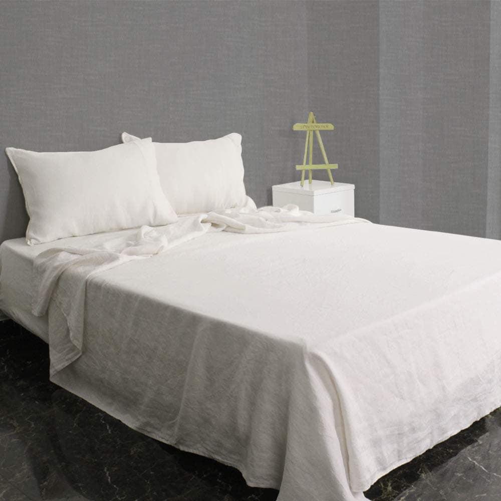 S VICTORY SYMBOL Sabana Plana 100% Lino Orgánico 1 Pieza - - Imagen 9