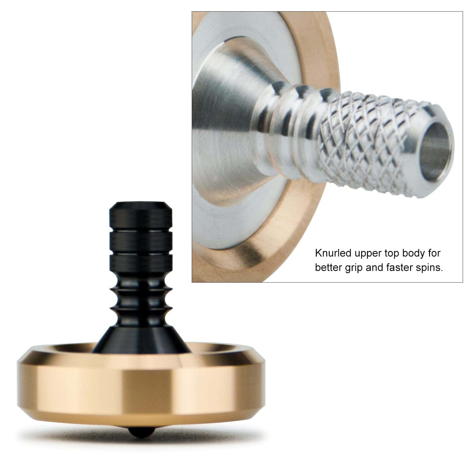 Trompo Premium DjuiinoStar, Collar de Latón -Latón+circonio - Imagen 4