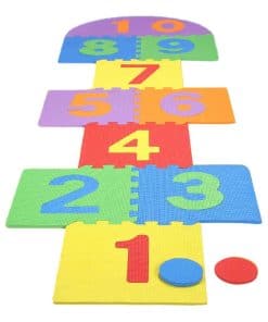 Tapete de juego de rayuela ICRPSTU, tapete de rompecabezas