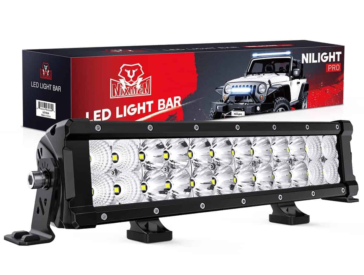 Barra de luz LED Nilight de 13.5 pulgadas 120W Flood Spot
