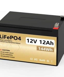 Batería de fosfato de hierro de litio LiFePO4 de 12V 12Ah,