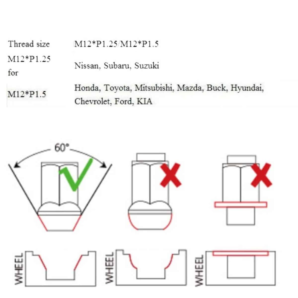 Set de 20 Tuercas de Titanio para Rueda M12/14x1.5 RISON - Imagen 9