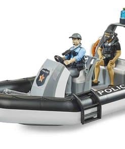 Lancha de Policía Bruder 62733 bworld con Luz Giratoria, 2