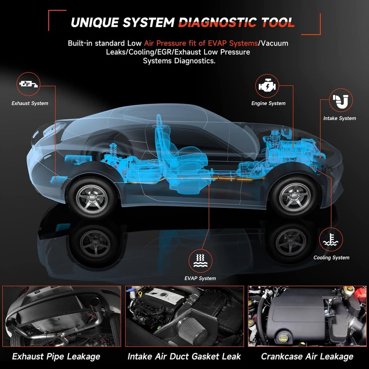 ANCEL S100 Detector de Humo para Automóviles, Detector de - Imagen 8