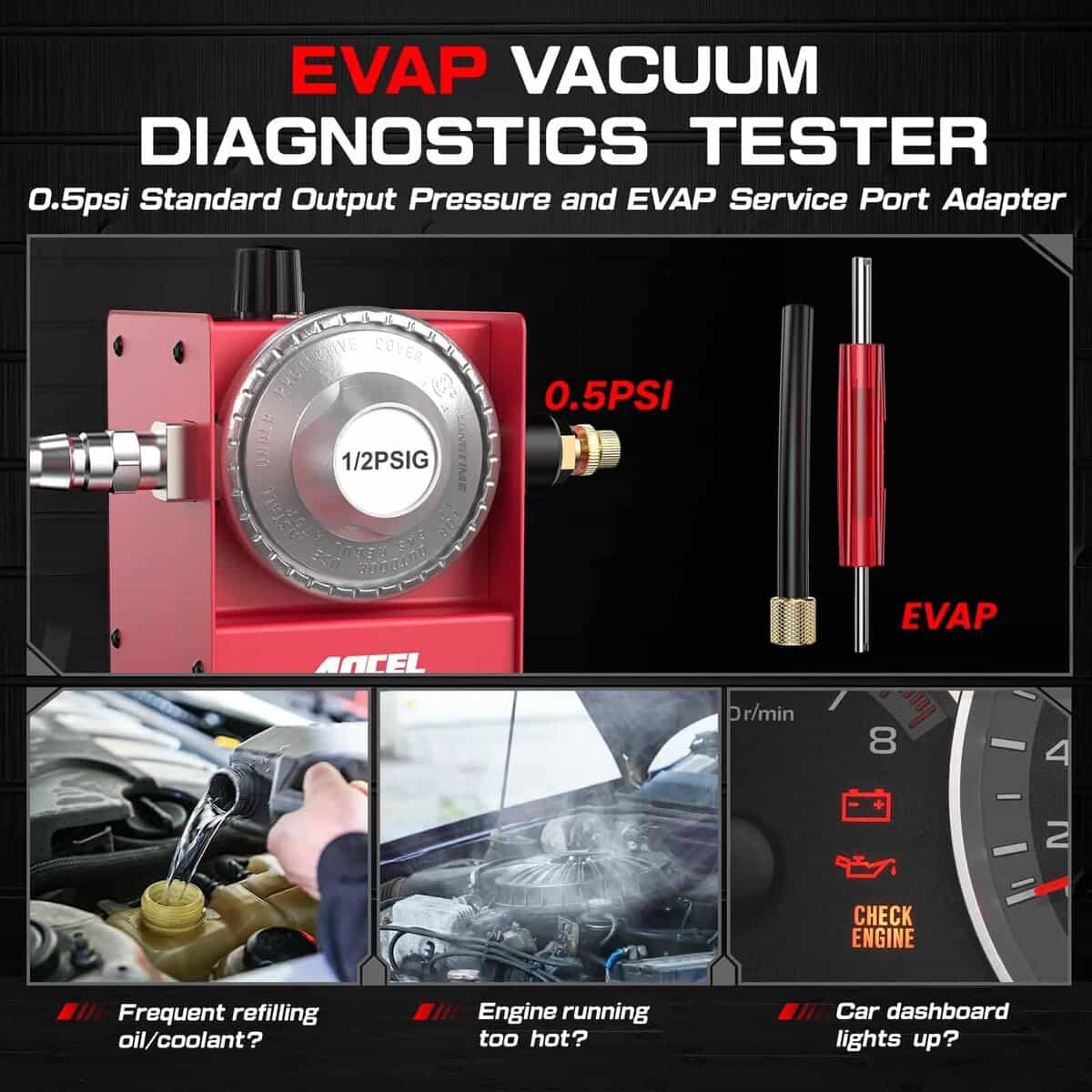 ANCEL S100 Detector de Humo para Automóviles, Detector de - Imagen 5