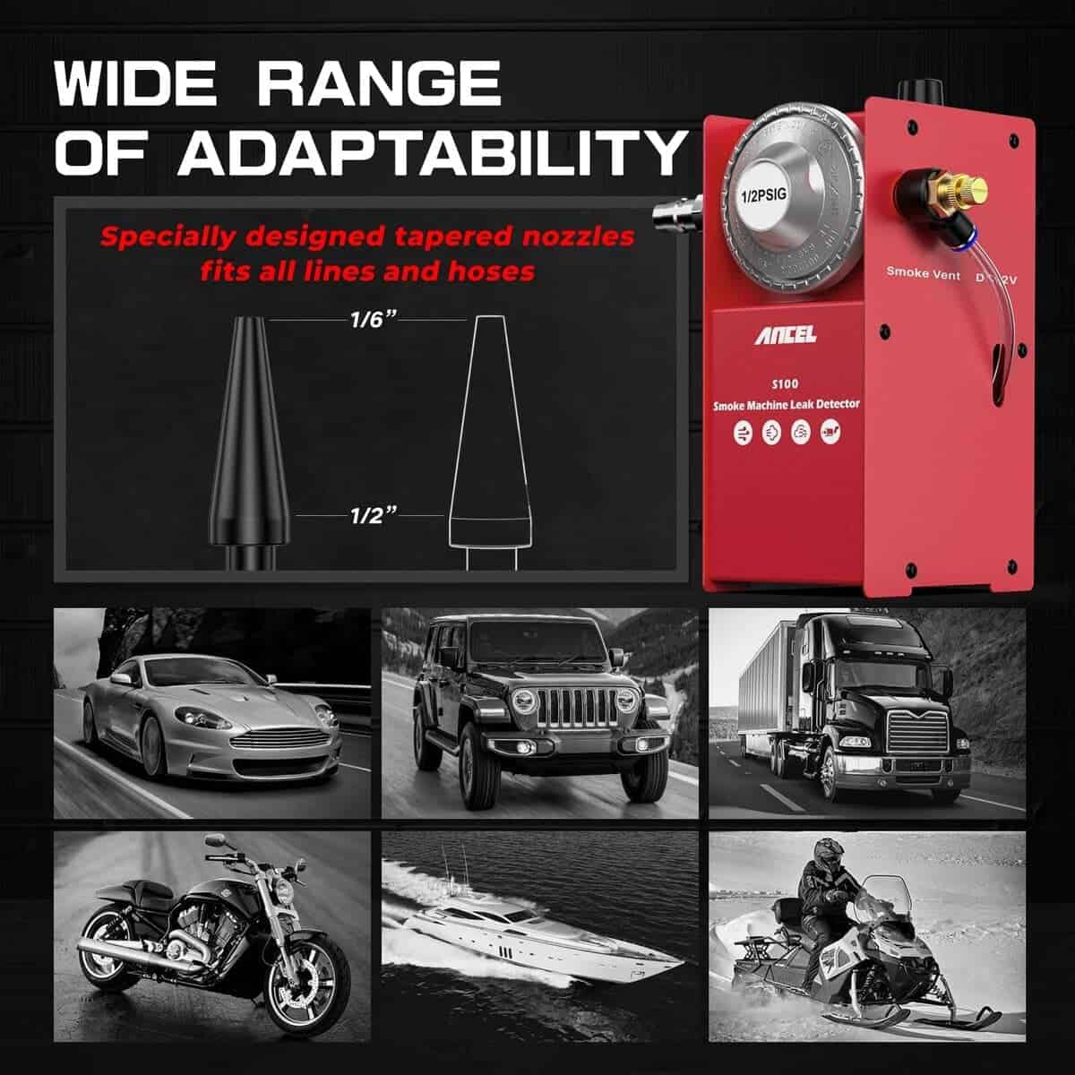 ANCEL S100 Detector de Humo para Automóviles, Detector de - Imagen 6