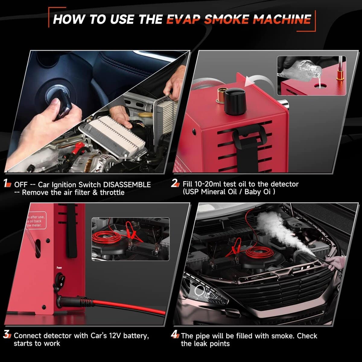 ANCEL S100 Detector de Humo para Automóviles, Detector de - Imagen 7