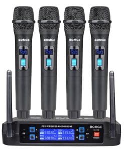 Sistema de Micrófono Inalámbrico BOMGE, Set de Micrófono