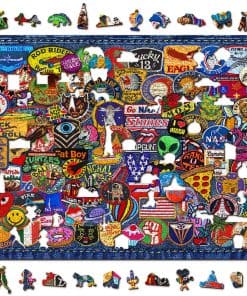 Puzzle de Madera WOODEN.CITY 1000 + 10 Piezas Patch Crazy -
