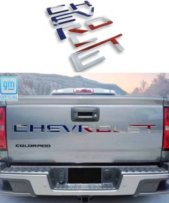 Letras de Chevrolet en la compuerta trasera 3D elevadas Nox