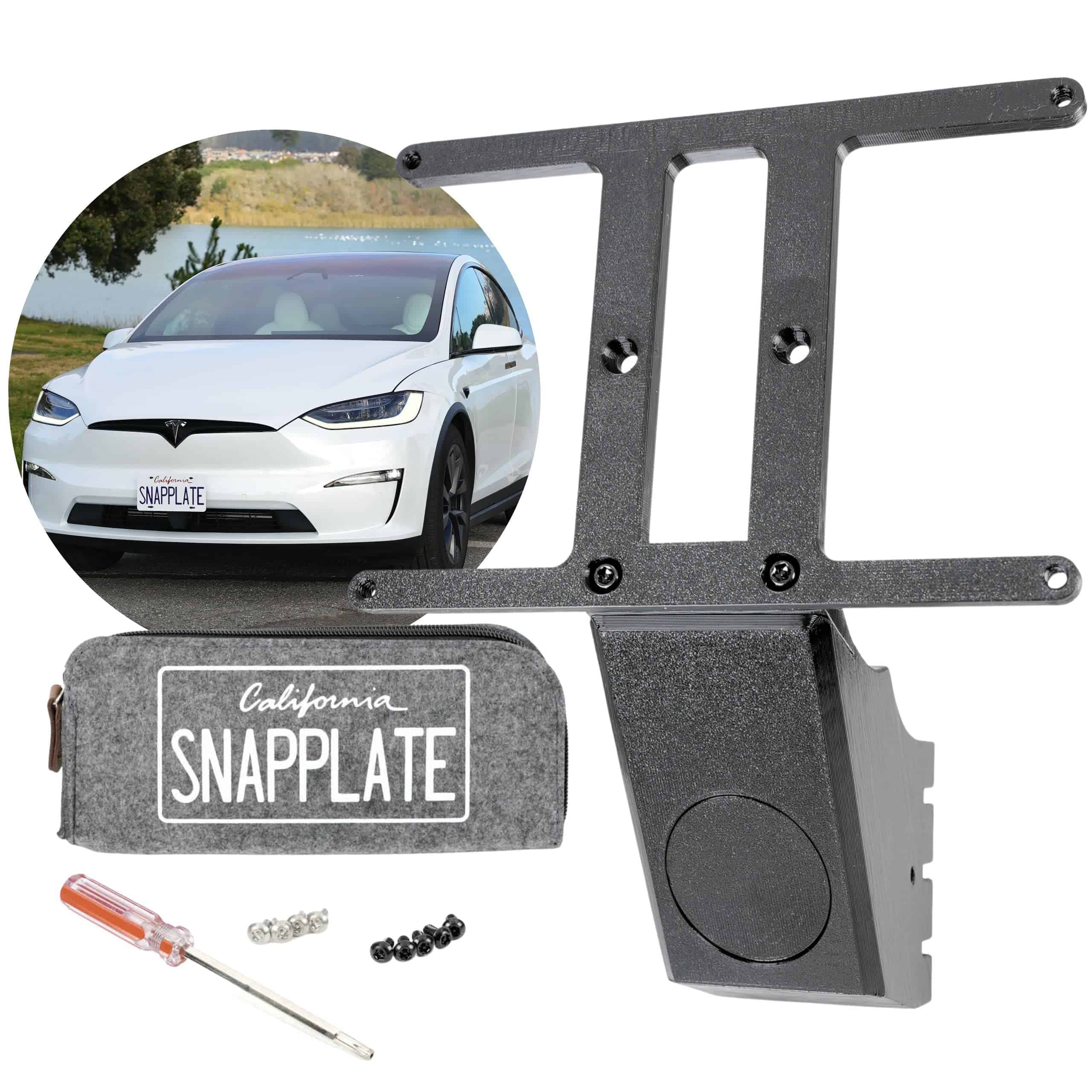 Soporte de placa frontal SnapPlate� para Tesla Model X -