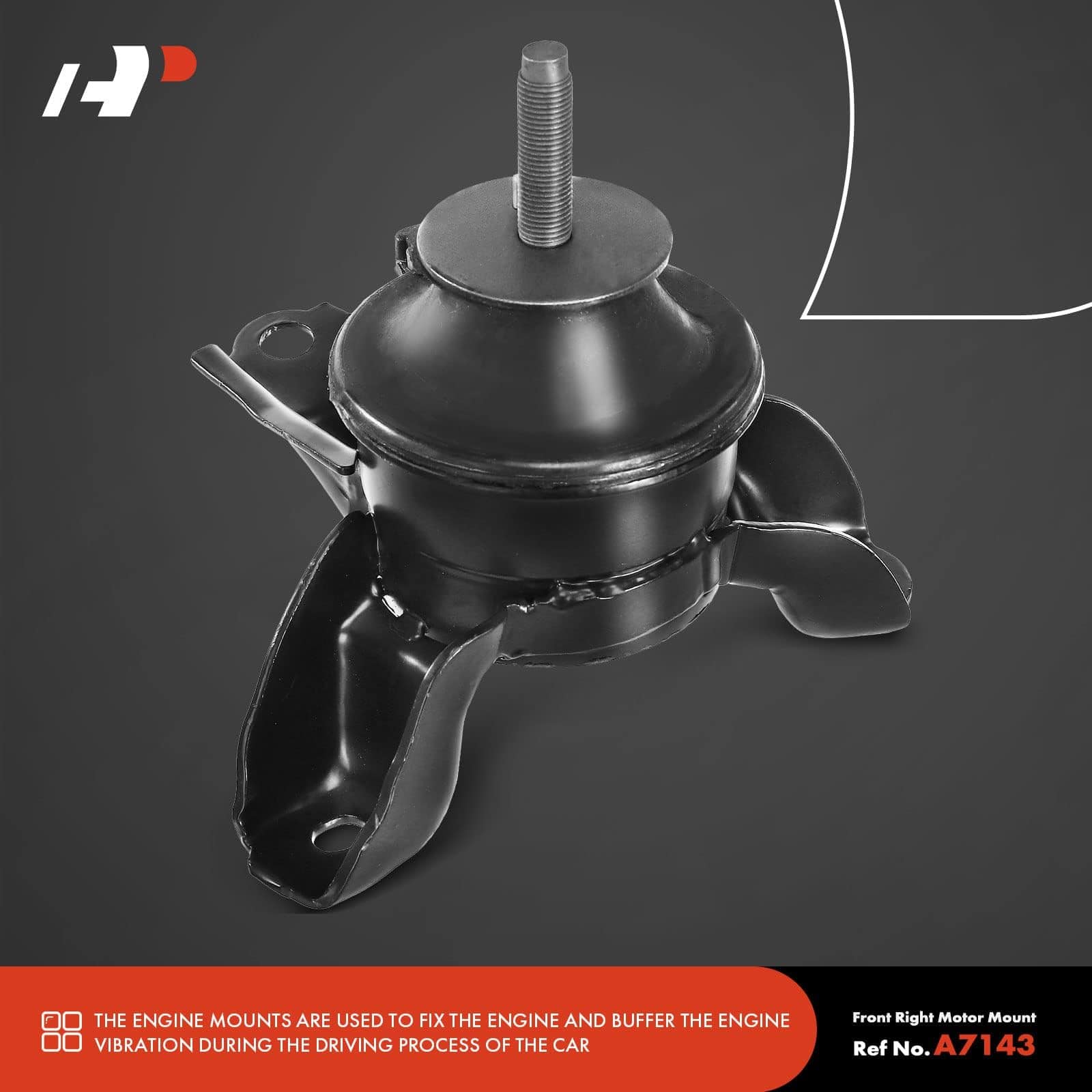 Conjunto de 4 monturas de motor y montura de transmisión - Imagen 6