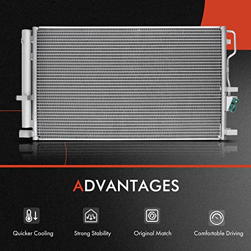 A-Premium Aire Acondicionado A/C Condensador Compatible con - Imagen 8