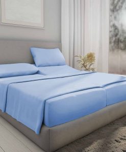 Juego de sábanas divididas (5 piezas) -Azul claro