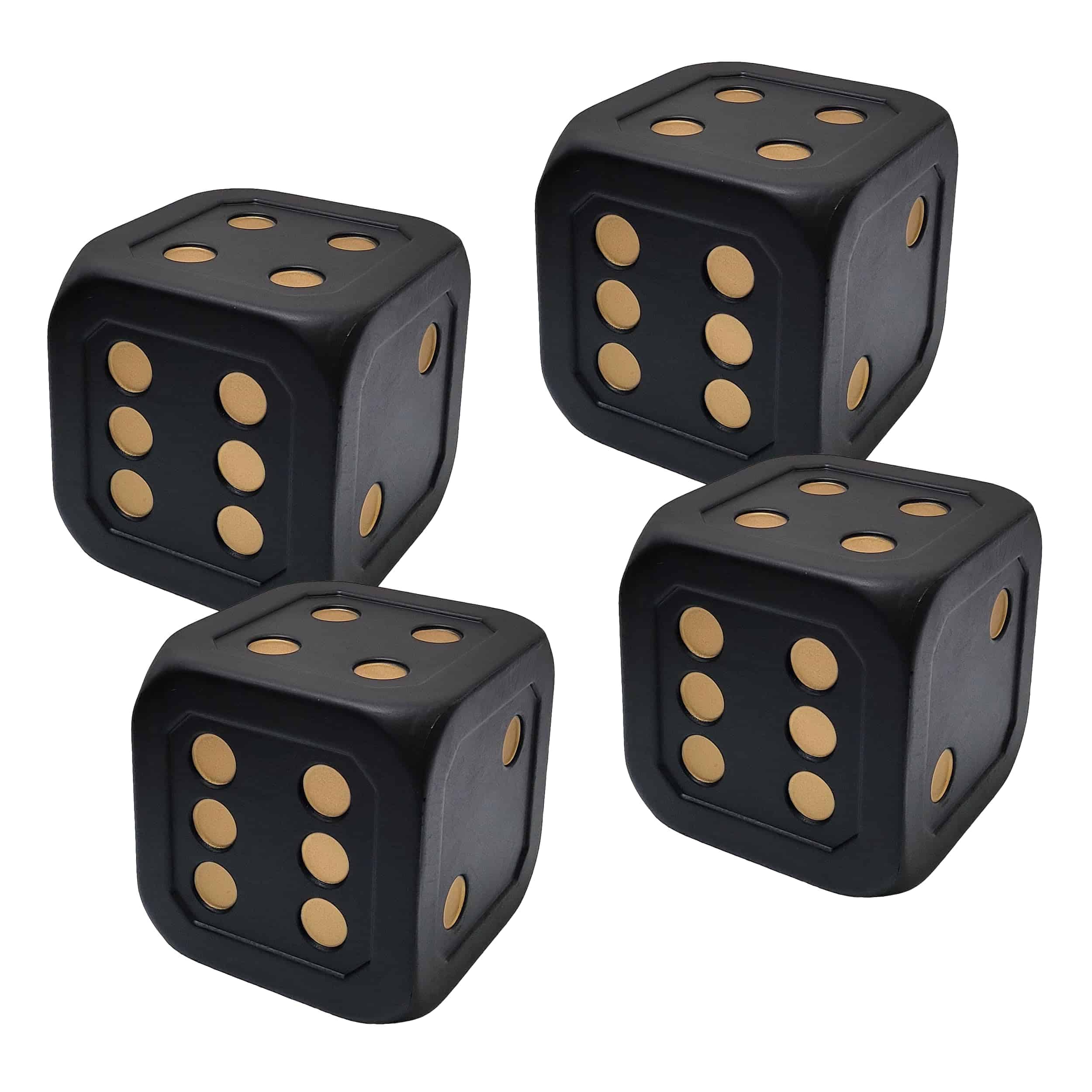 Dado Gigante de Espuma PU de 6 Pulgadas, Set de 4,