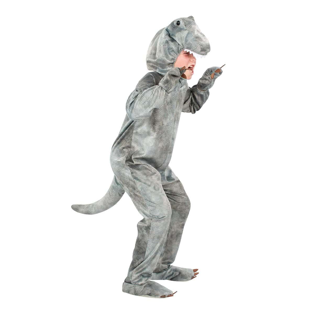 Disfraz de Dinosaurio Raptor Gris | Talla Grande
