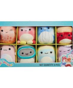 Set de 8 peluches Squishmallows Oficiales de Kellytoy de 5