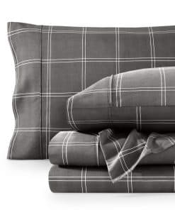 Juego de sábanas Twin XL Bare Home - Tamaño -Gris/Blanco