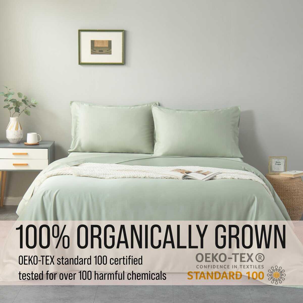 Bella Coterie Luxury Bamboo Queen Size Flat Sheet | 100% - Imagen 5