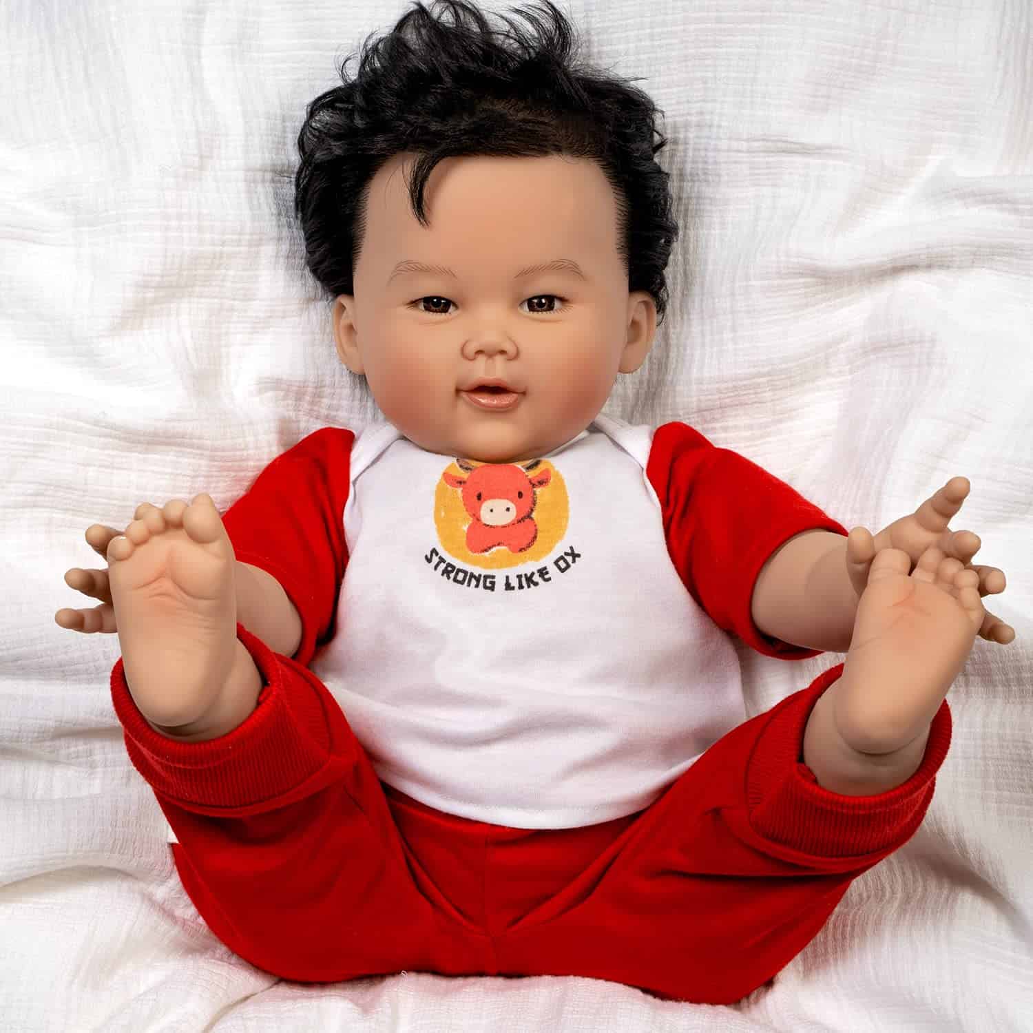 Paradise Galleries Realistic Reborn Asian Baby Big Boy - - Imagen 7