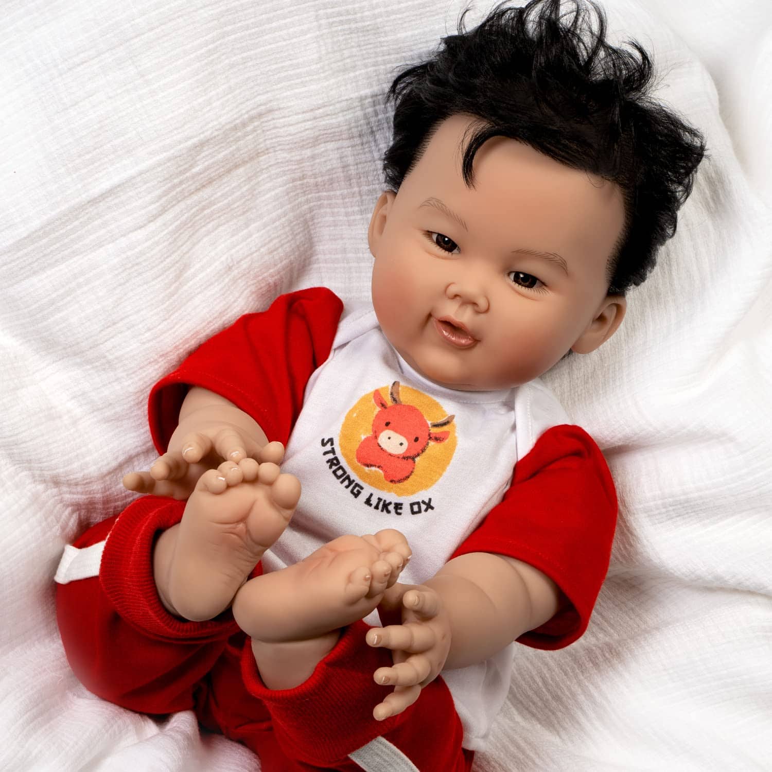 Paradise Galleries Realistic Reborn Asian Baby Big Boy - - Imagen 9