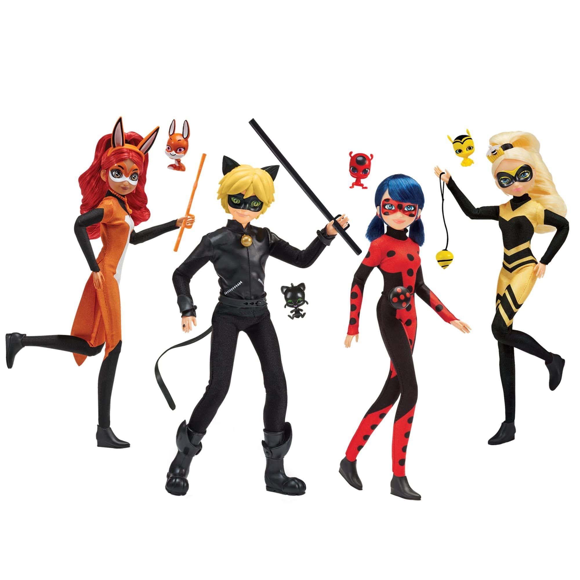 Paquete de 4 Figuras JP Miraculous Ladybug Edición Especial