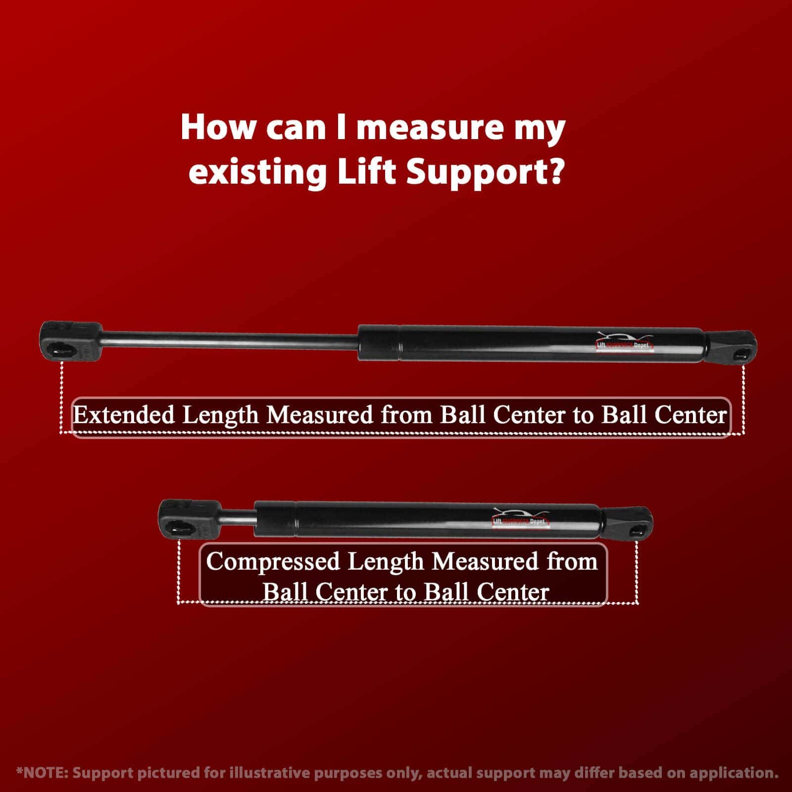 ¡Nuevo! Lift Supports Depot Qty (1) Reemplaza a 7043187 - Imagen 3