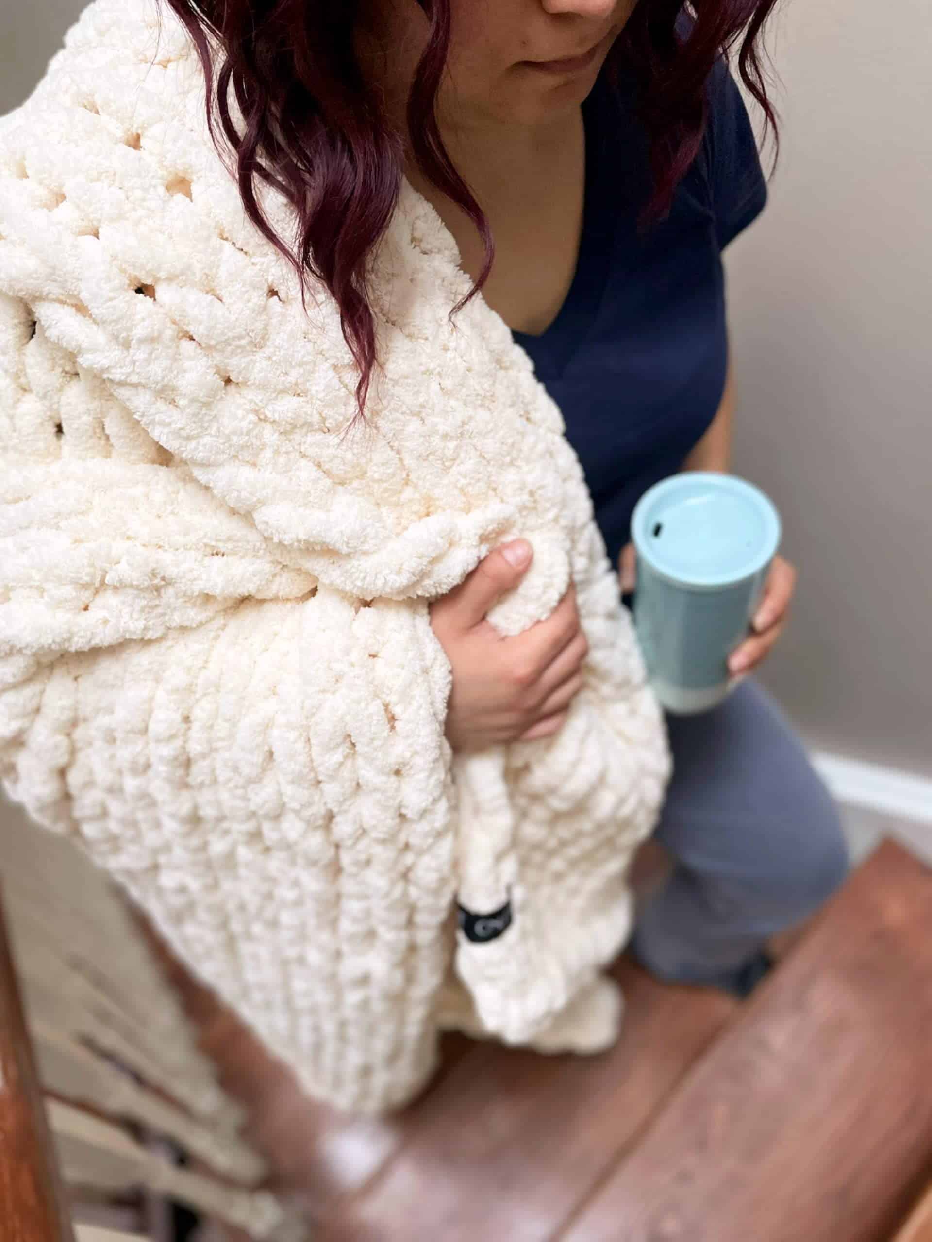 Manta de Punto Grueso | Suave y Acogedora Manta de Chenilla - Imagen 10