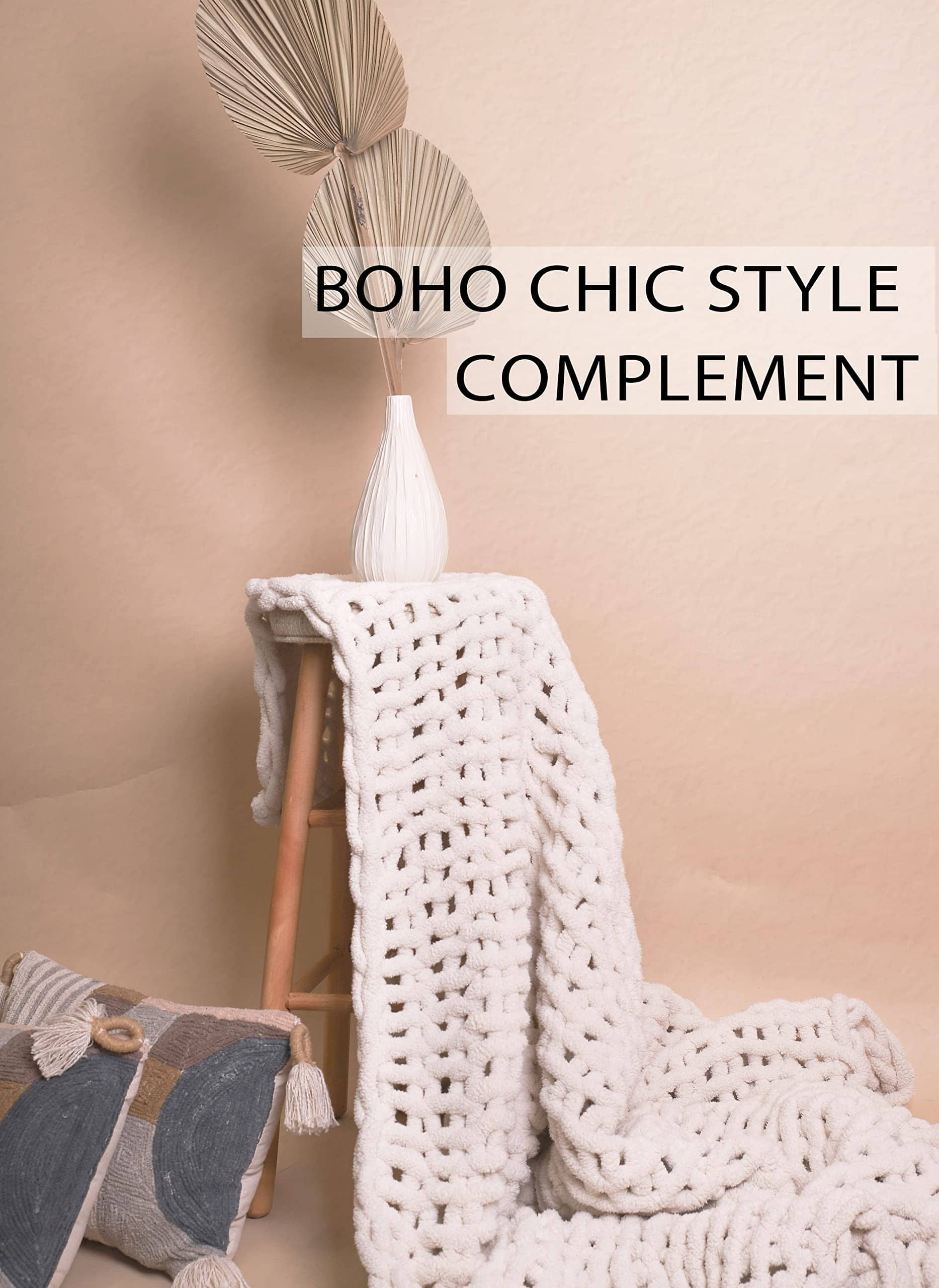 Manta de Punto Grueso | Suave y Acogedora Manta de Chenilla - Imagen 5