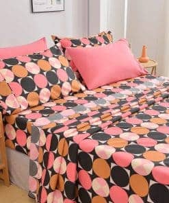 Juego de sábanas de microfibra ultra suave -Rosados