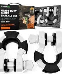 Rhino USA D Ring Super Shackles 70,548lb -Blanco (Paquete de