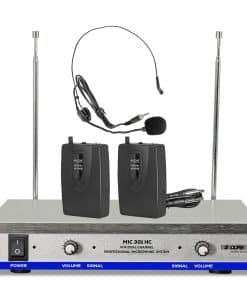 5 CORE Micrófono Inalámbrico de Mano Doble Micrófono de Dj