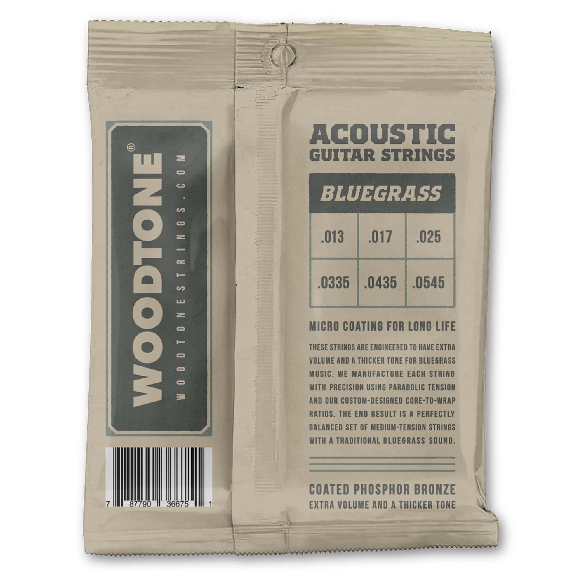 Cuerdas de Guitarra Acústica Woodtone Bluegrass Series, - Imagen 3