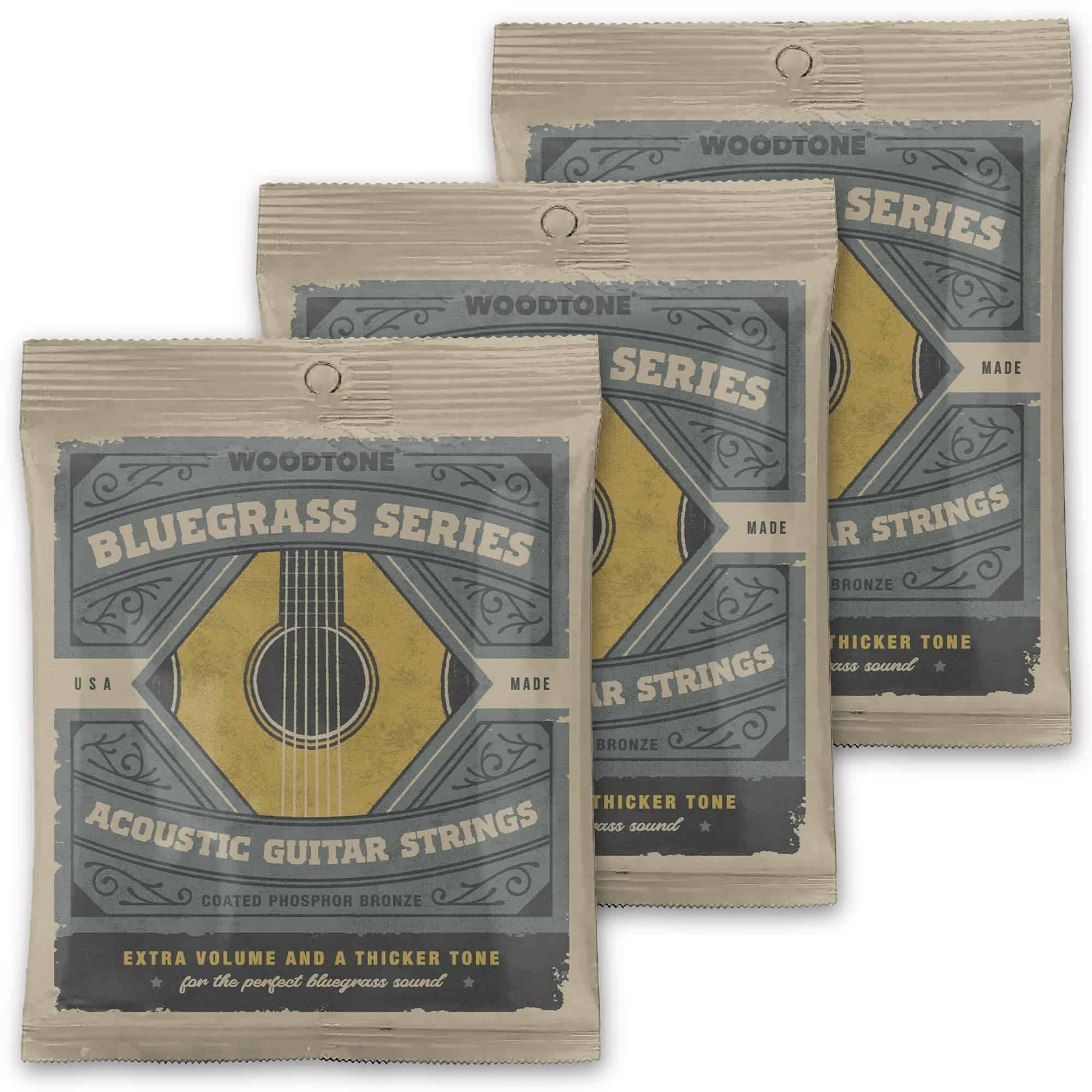 Cuerdas de Guitarra Acústica Woodtone Bluegrass Series,