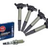 Set de 4 Bobinas de Encendido con Bujías para Toyota
