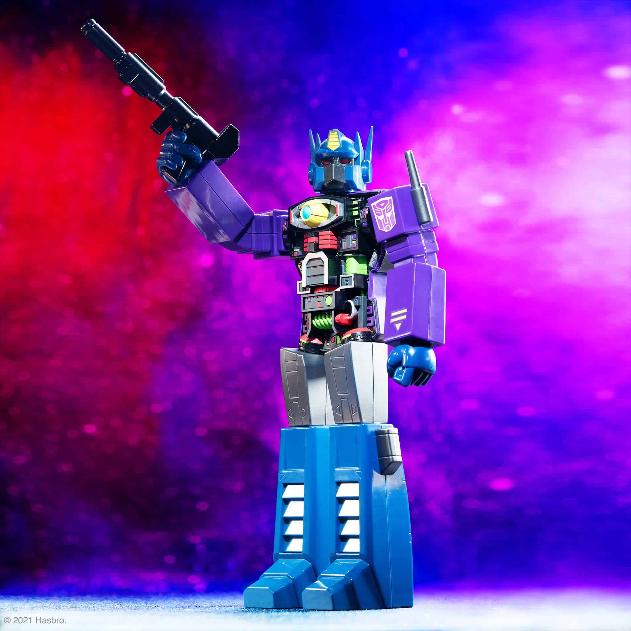 Super7 Transformers Optimus Prime (Shattered Glass Purple) - Imagen 8