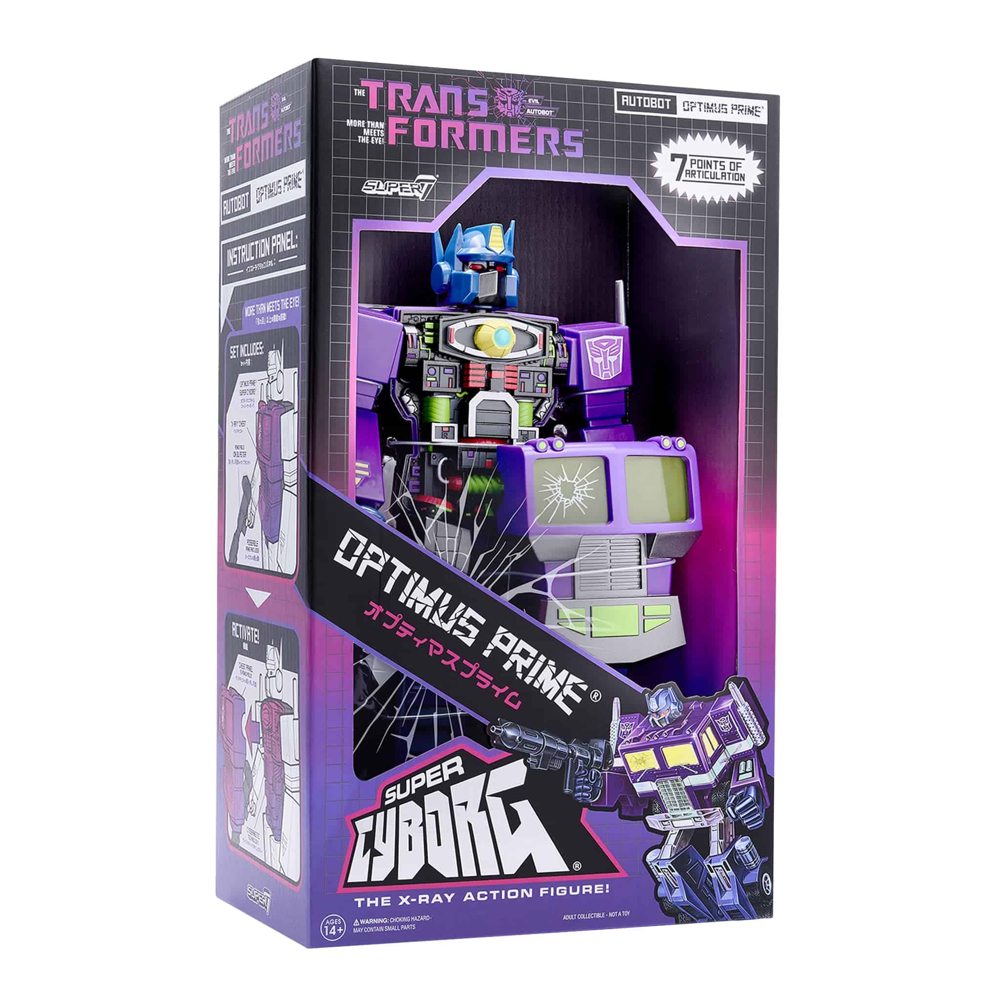 Super7 Transformers Optimus Prime (Shattered Glass Purple) - Imagen 10