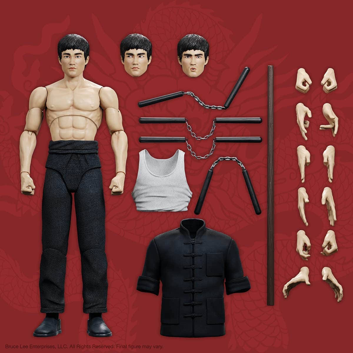 Super7 Bruce Lee Ultimates Bruce The Warrior Figura de 18cm - Imagen 5