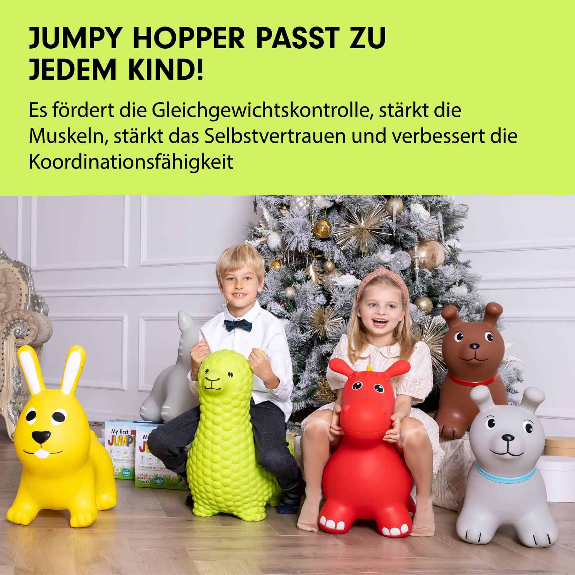 Juguete para niños - Saltador de animal inflable para niños - Imagen 6