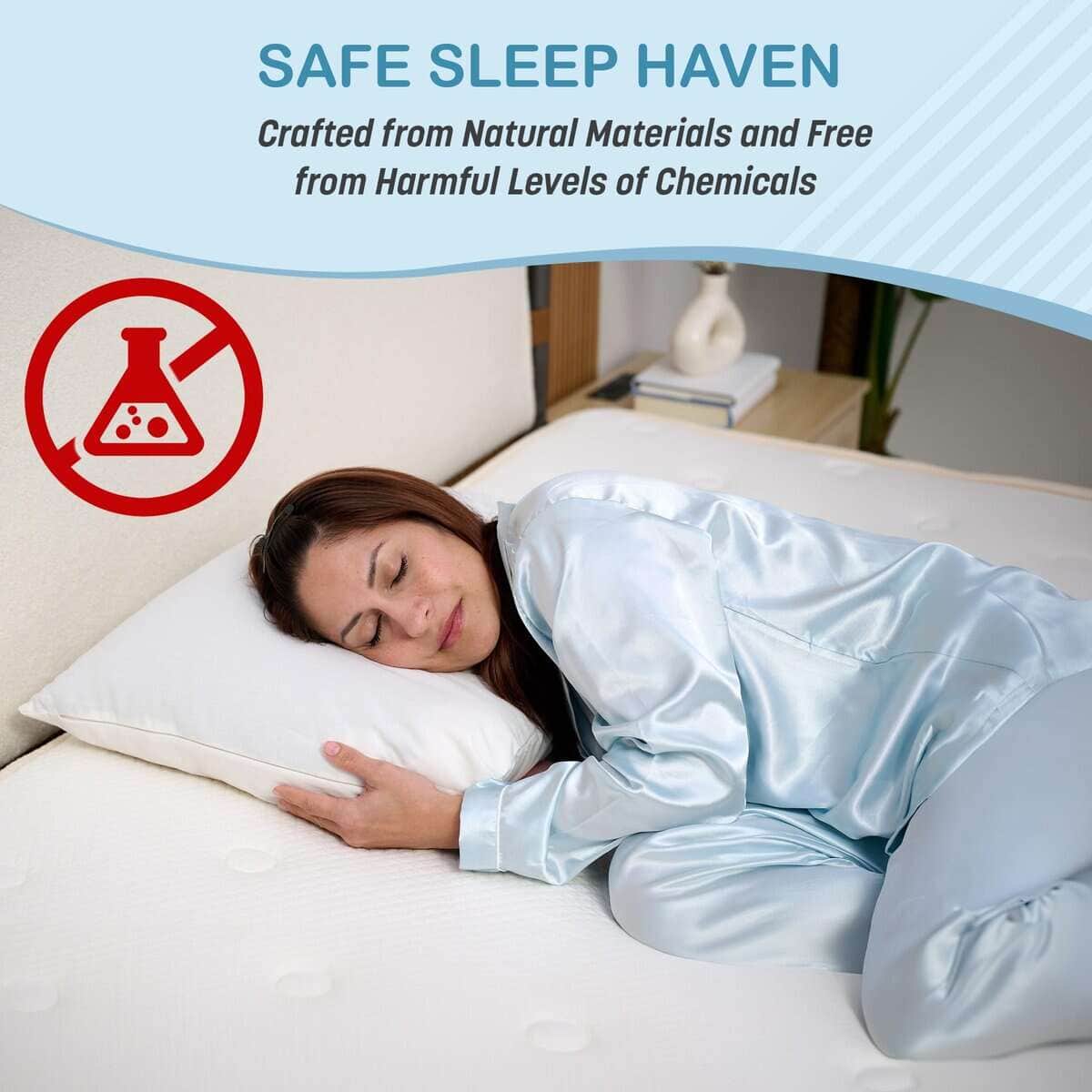 Almohada Híbrida de Trigo Sarraceno y Lana Turmerry (King - Imagen 8