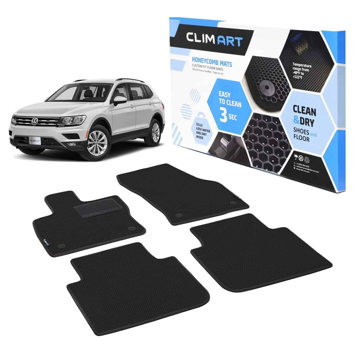 Tapetes a medida para piso CLIM ART para Tiguan 2018-2021,