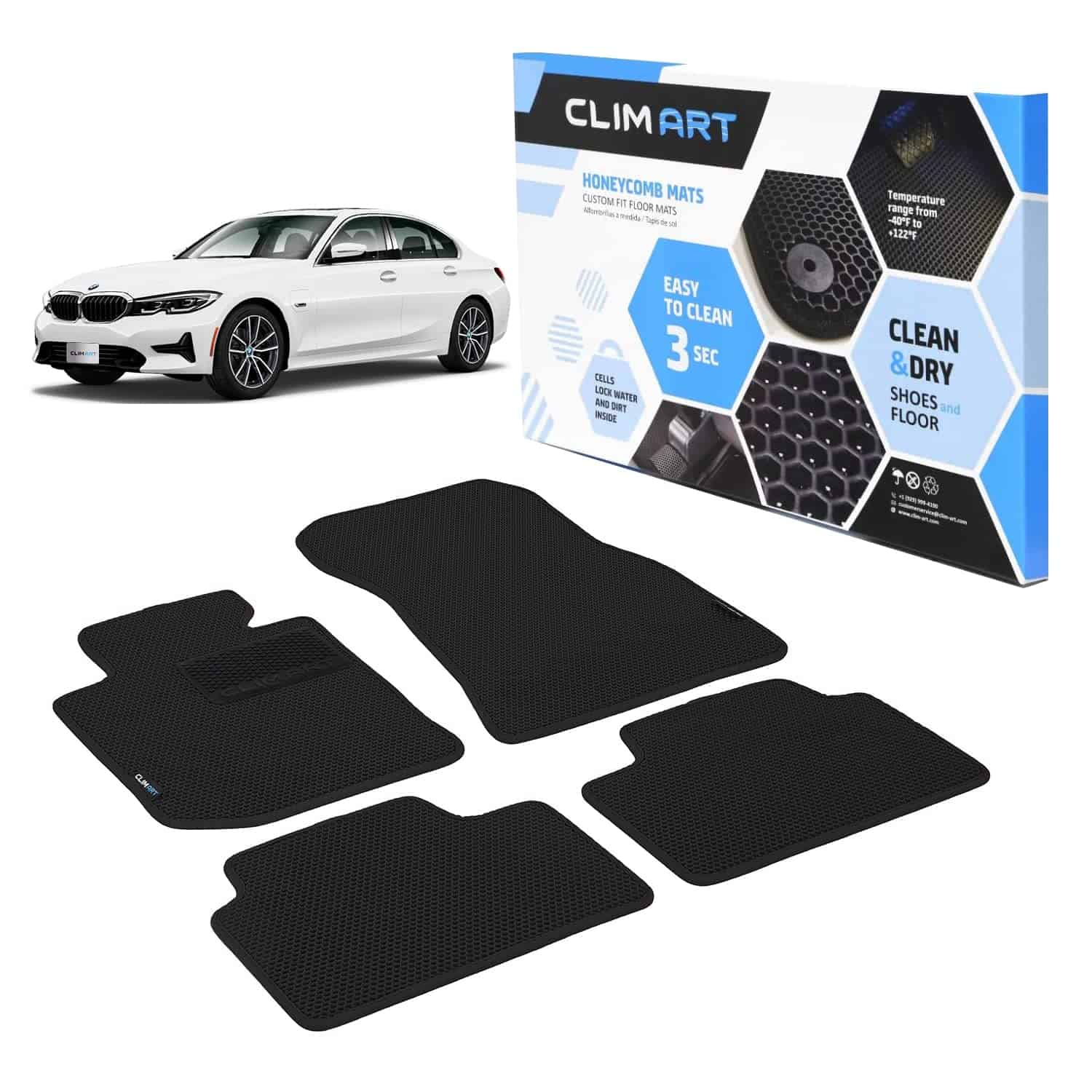 Tapetes a medida Honeycomb CLIM ART para BMW Serie 3
