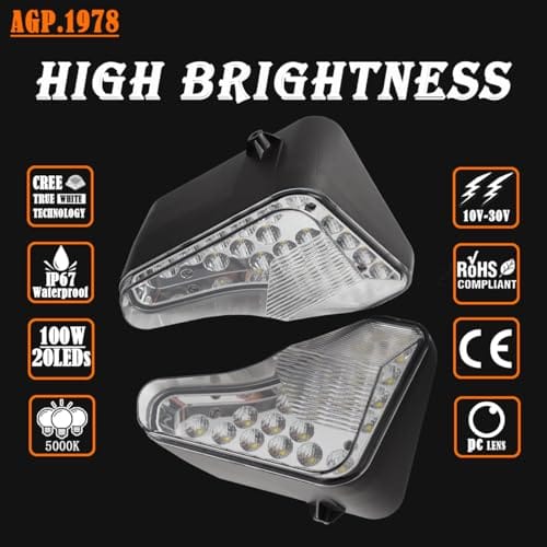 AGP.1978 RH & LH 200W Luces de Trabajo LED Faros 12V Combo - Imagen 3