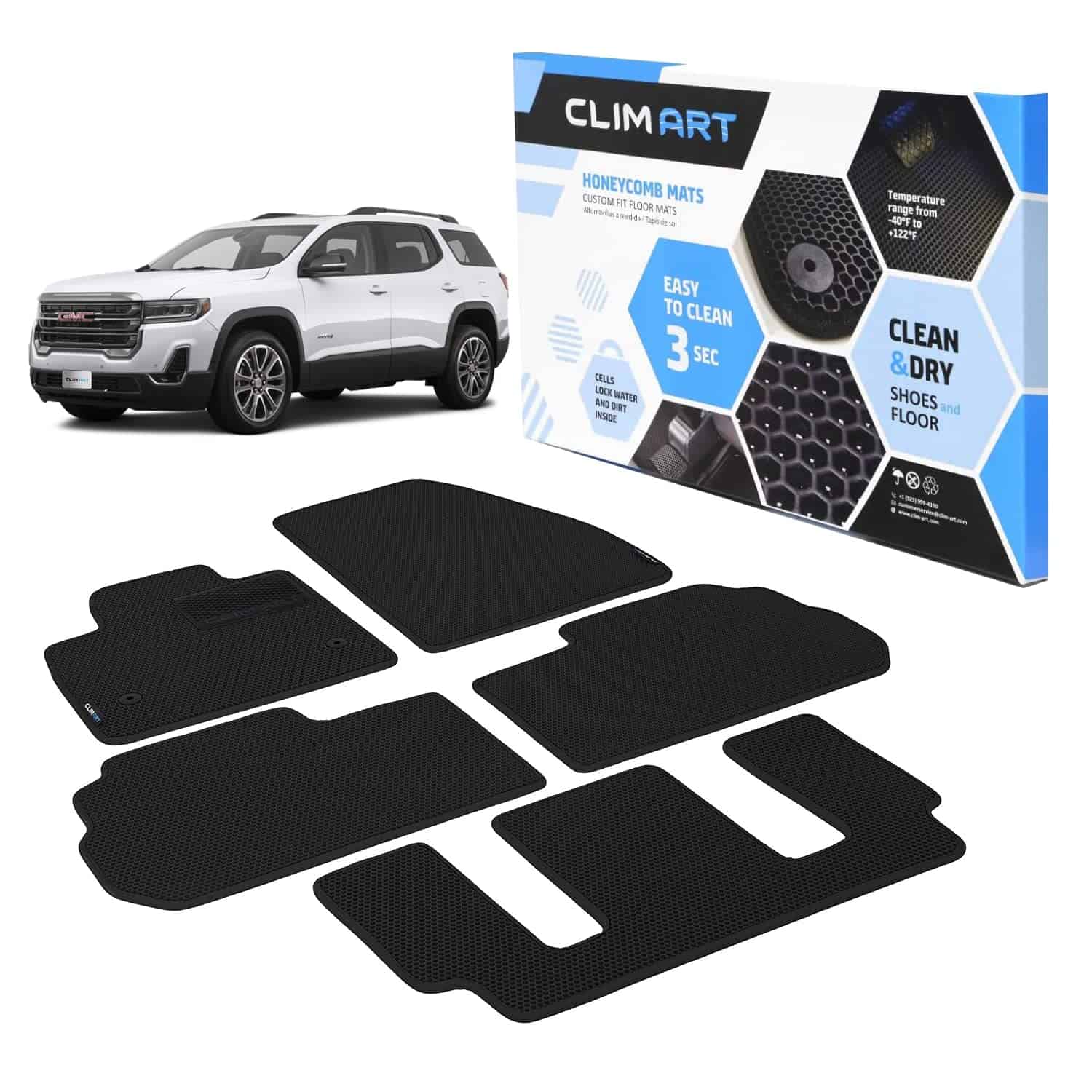 Tapetes a medida CLIM ART WaterTrap para GMC Acadia