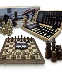 Set de ajedrez de viaje con reloj DOJA Barcelona | Tablero