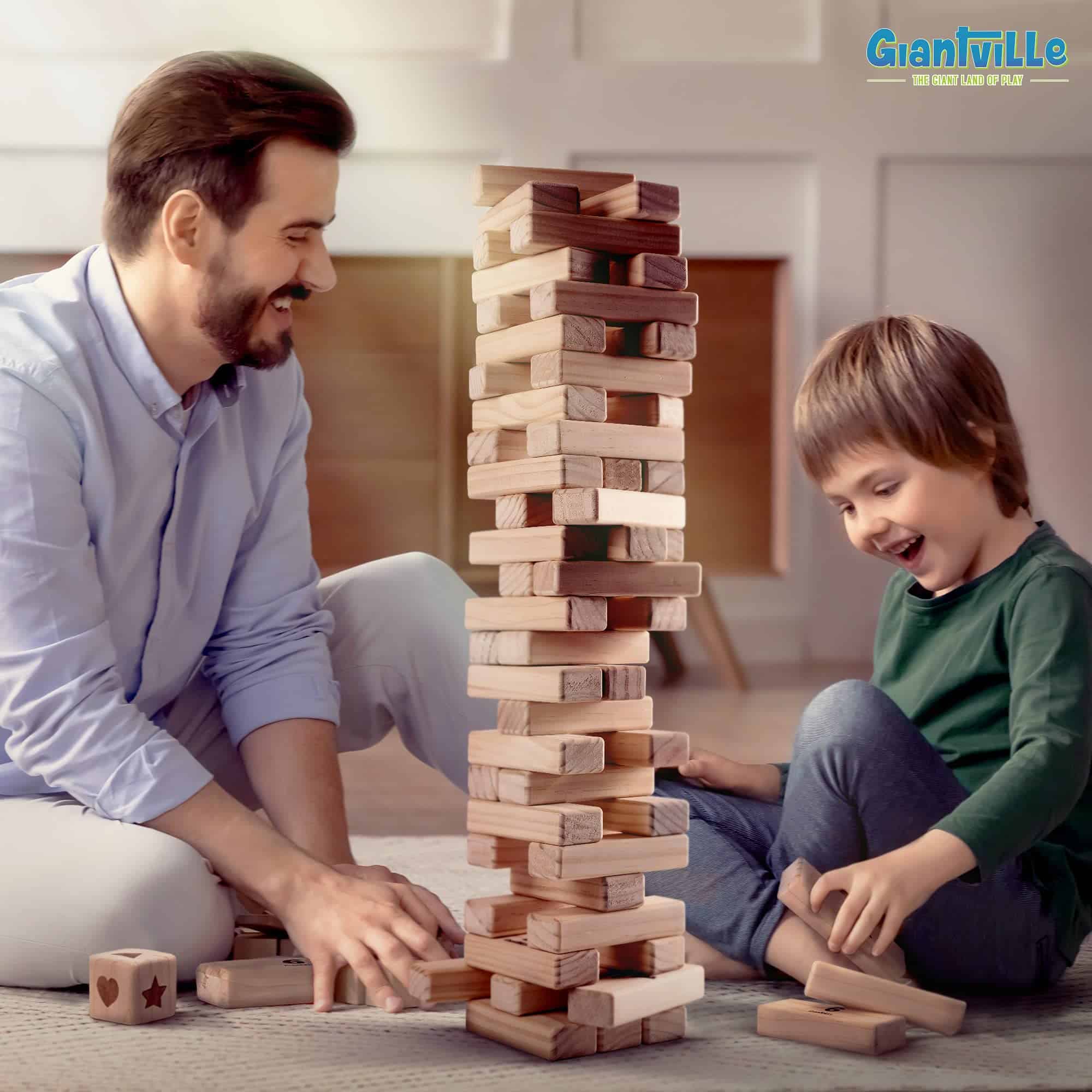 Juego de torres de madera Giantville Giant Tumbling - - Imagen 7